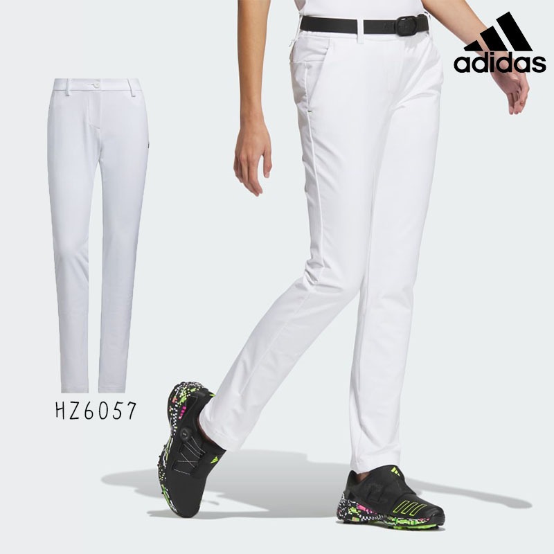 ＊立航高爾夫＊Adidas FOUR-WAY 彈性女長褲 #HZ6057,白