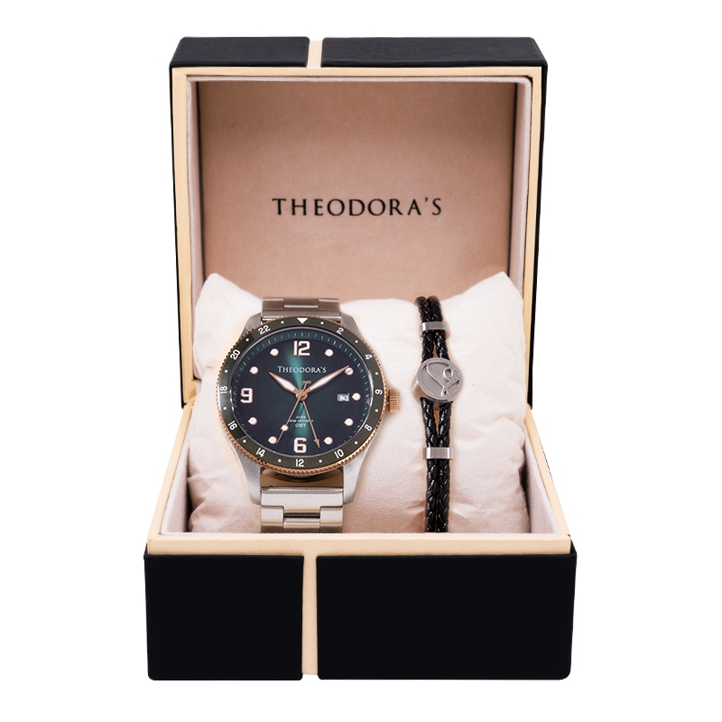 【THEODORA'S】 手錶手鍊1+1禮盒-男款 Aeon-緣 手錶【希奧朵拉】