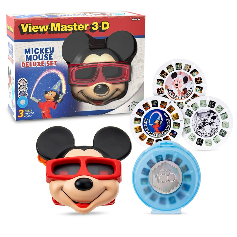 美國官方預購+現貨 迪士尼 米奇 Mickey 幻燈片機 幻燈片 View Master 3D 照片 觀看器