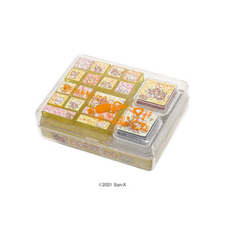 san-x Rilakkuma拉拉熊 牛奶妹 小雞 印章 印泥組