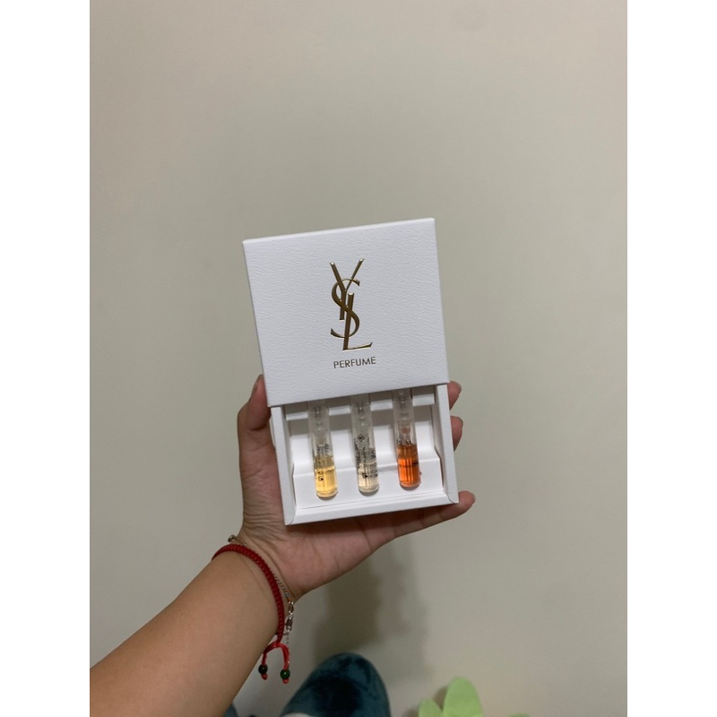 現貨-YSL 經典香氛小禮盒 3件組 1.2ml*3（附沐浴球）