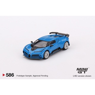 <阿爾法>MINI GT No.586 Bugatti Centodieci Blu Bugatti