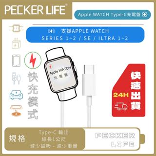🏆24H出貨 Typec 快充款🍎支援蘋果手錶1～9代apple watch Typec watch充電器 iwatch