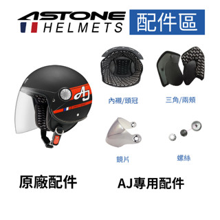 【ASTONE】AJ 專用配件 螺絲 (消光銀) 內襯 三角 鏡片 壓片(黑)