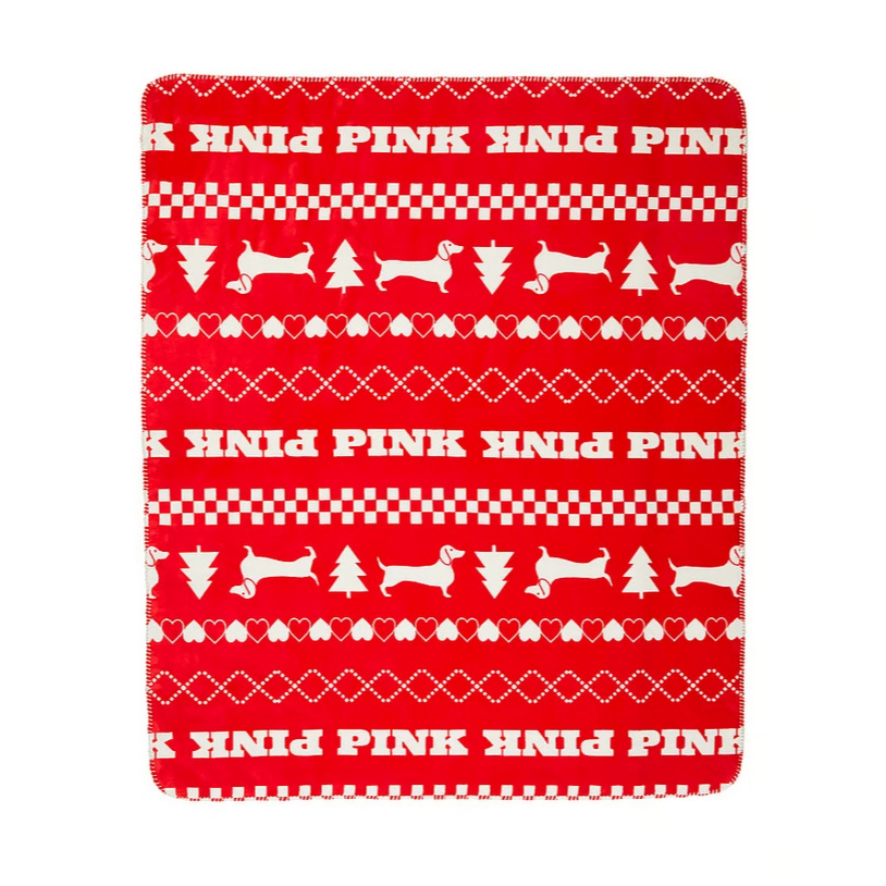 【iBuy瘋美國】全新正品 Victoria's Secret 維多利亞的秘密 PINK 經典刷絨單人毯子 毛毯 現貨