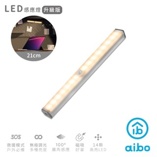 ☆YoYo 3C ☆升級版多功能 USB充電磁吸式 21cmLED感應燈管 磁吸式感應燈 小夜燈