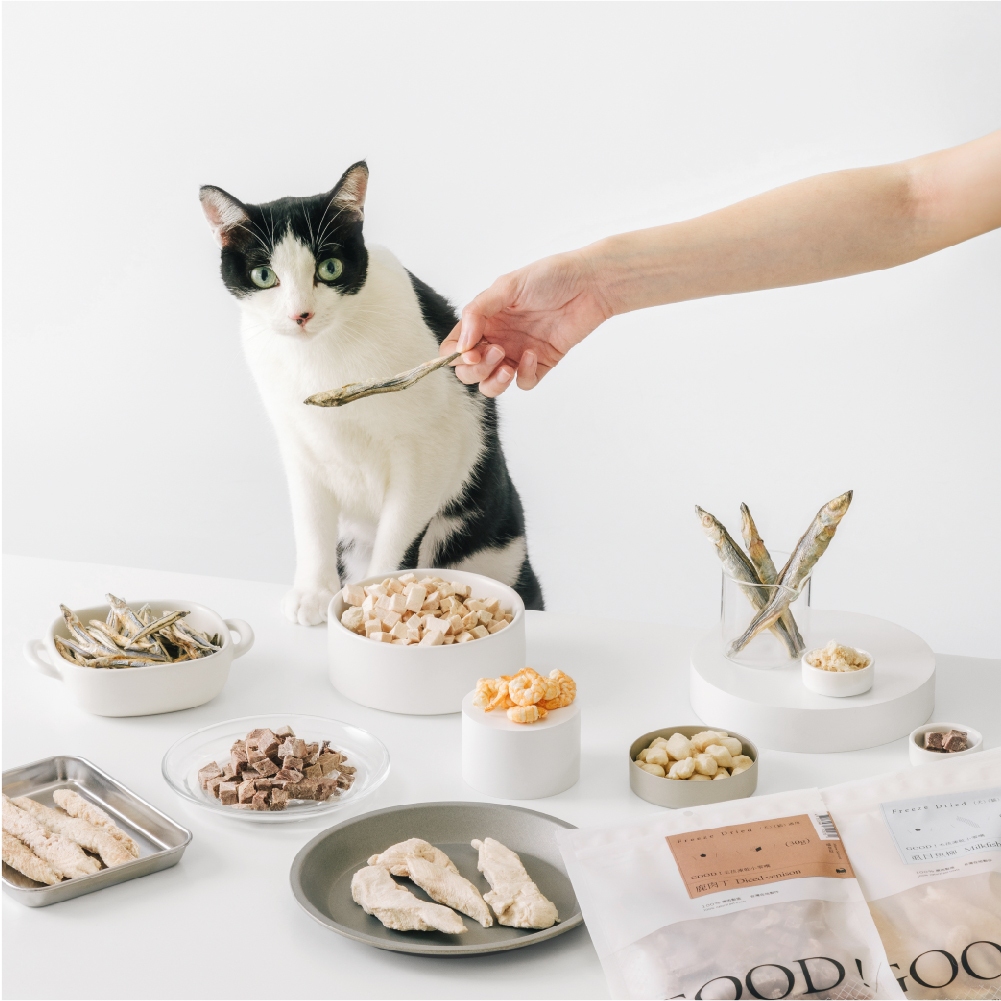 【喵皇奴】 GOOD！毛孩凍乾小零嘴｜冷凍乾燥原型零食｜10種口味｜促進食慾｜訓練神器｜藏食玩具｜多項病原性微生物檢驗