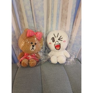 正版LINE熊美 饅頭人娃娃 約15公分 全新