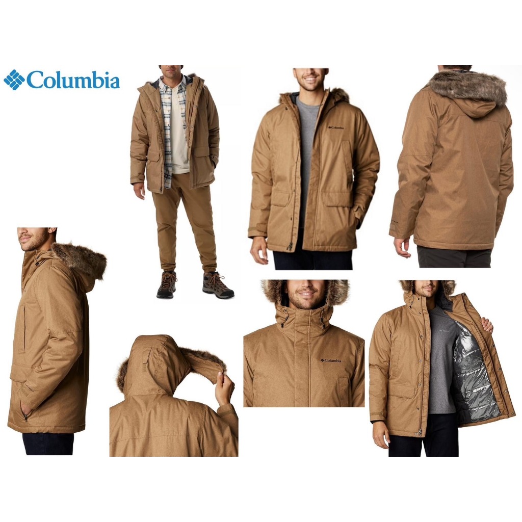 美國Columbia 哥倫比亞男款Penns Omni-Tech保暖防水連帽大衣