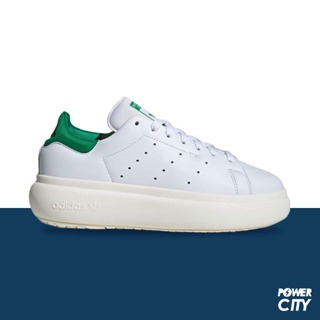 【ADIDAS】愛迪達 STAN SMITH PF W 休閒鞋 三葉草 史密斯 厚底 白綠 女鞋 -ID2786