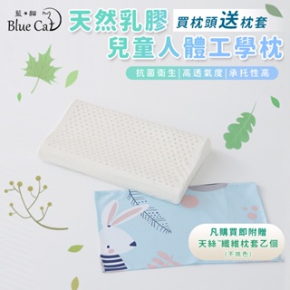 【藍貓BlueCat】兒童乳膠枕/幼童乳膠枕/護頭型乳膠枕/乳膠枕/護頭型枕/兒童工學乳膠枕