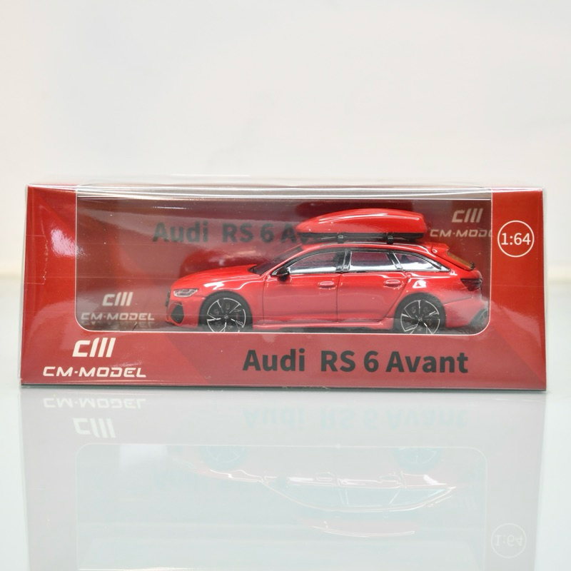 【台南現貨】全新 1/64 CM-Model AUDI RS6 Avant 紅 奧迪 模型車 里歐模玩