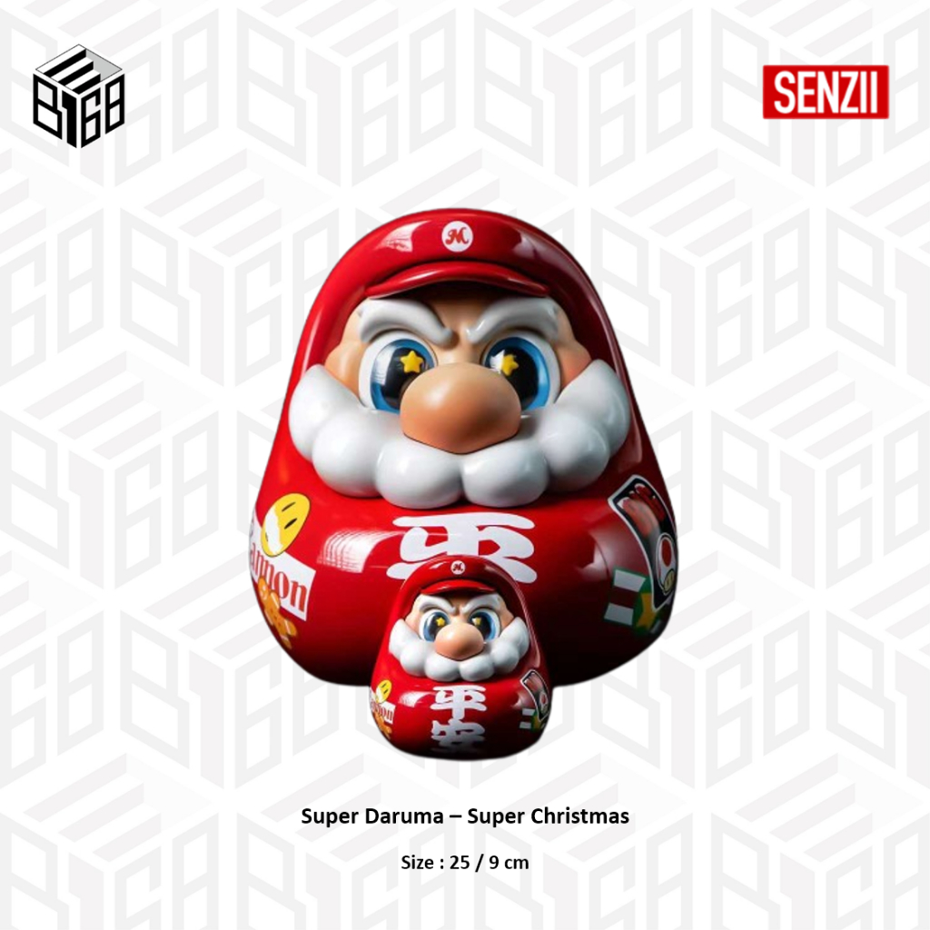 [B168預購] SENZII TOY Super Daruma 馬力歐超級達摩 超級聖誕版本
