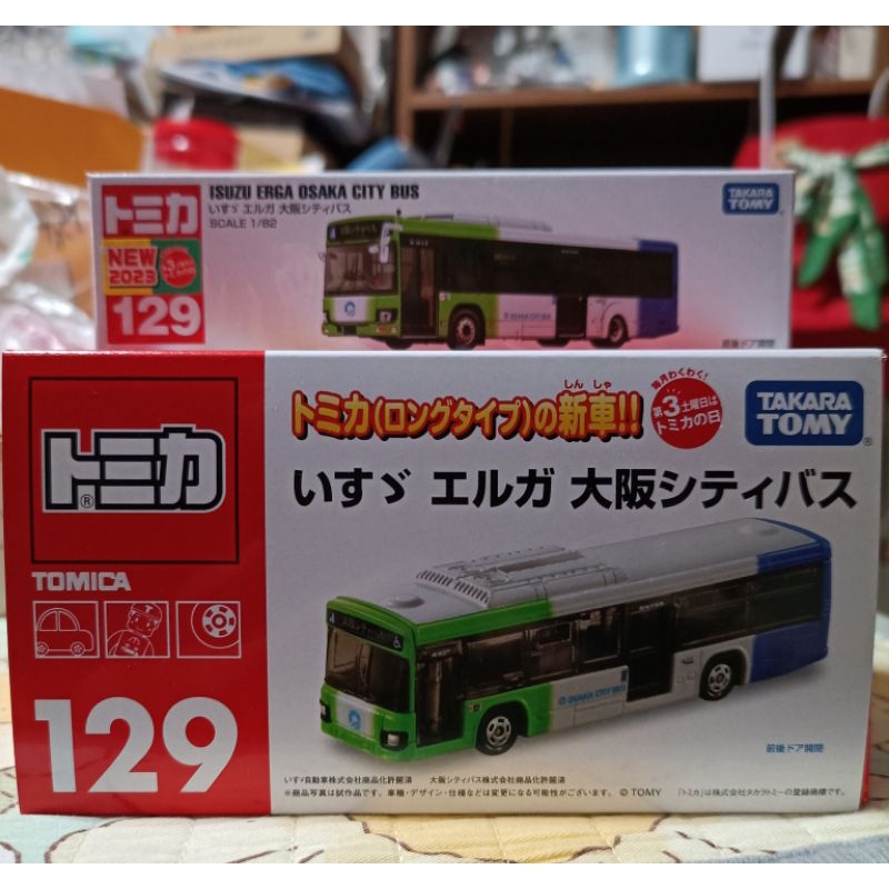 TOMICA 多美小汽車 長車 NO.129 ISUZUERGA 大阪巴士