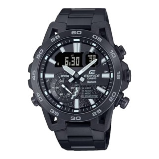 【CASIO】卡西歐 藍牙連線賽車運動計時腕錶 經典黑 48mm ECB-40BK-1A 台灣卡西歐保固一年