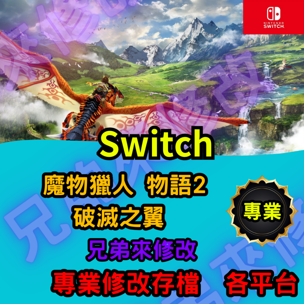 🌈兄弟來修改🌈NS Switch 魔物獵人 物語2 破滅之翼  存檔修改 存檔替換 外掛 金手指  金錢