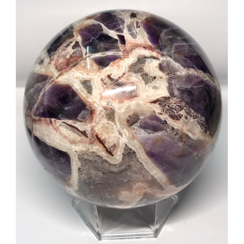 天然異像夢幻紫水晶球B115-03
