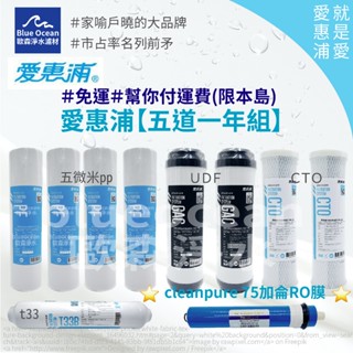 BlueOcean歐森】愛惠浦everpure五道一年濾心/taptec/globalaqua膜/RO濾芯