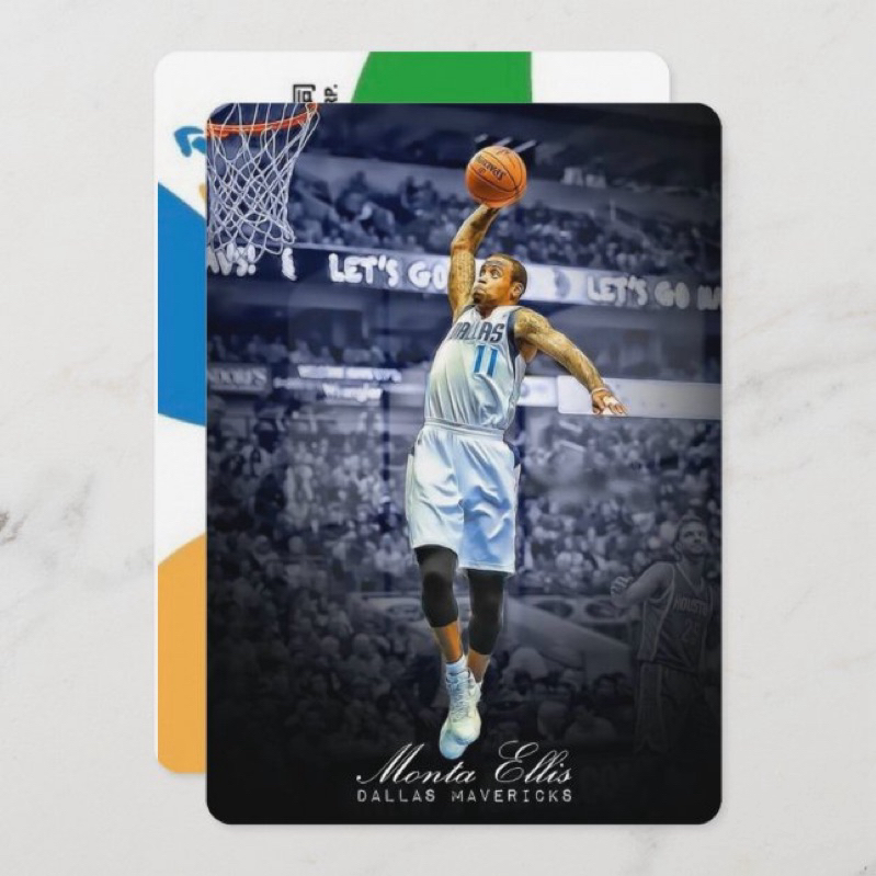 NBA小牛隊球星 Monta Ellis 悠遊卡 E (實體悠遊卡,非貼紙)：超級射手 Curry的師父 勇士隊
