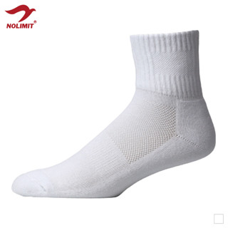 Nolimit Socks 萊卡氣墊短筒襪 襪子 運動襪 厚襪 白襪 氣墊襪 踝襪 毛巾底 臺灣製【NS02018】
