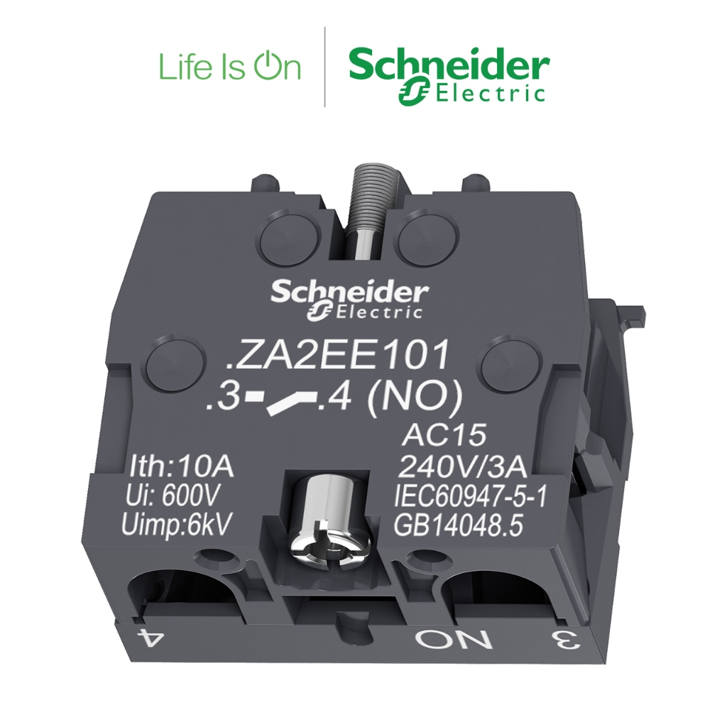 【Schneider Electric施耐德】ZA2EE101 接點模組 Ø22 1NO(單一接點/用於頭部)