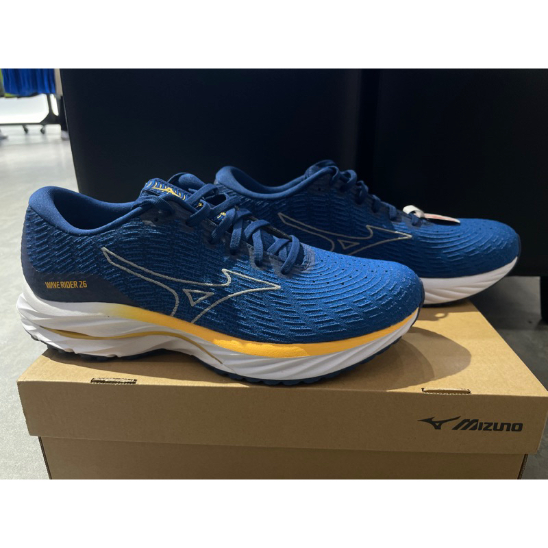 MIZUNO J1GC227653 WAVE RIDER 26 SSW  男寬楦慢跑鞋