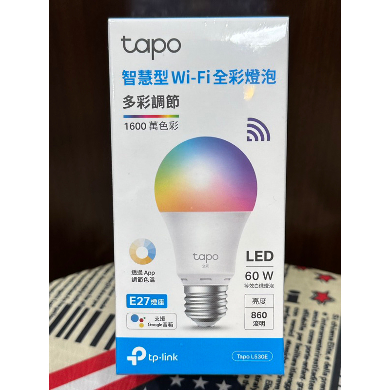 tp-link Tapo L530E 1600萬色 多彩調節 60W節能LED Wi-Fi 智慧照明 全彩智能燈泡