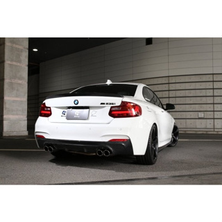 3D design BMW F22 M-sport 用於 4 個尖端的後擴散器 (M235i)【YGAUTO】