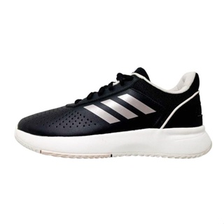 【季末出清】adidas愛迪達 女鞋 COURTSMASH 皮質 運動鞋 網球鞋 慢跑鞋 [EG4204] 黑【巷子屋】