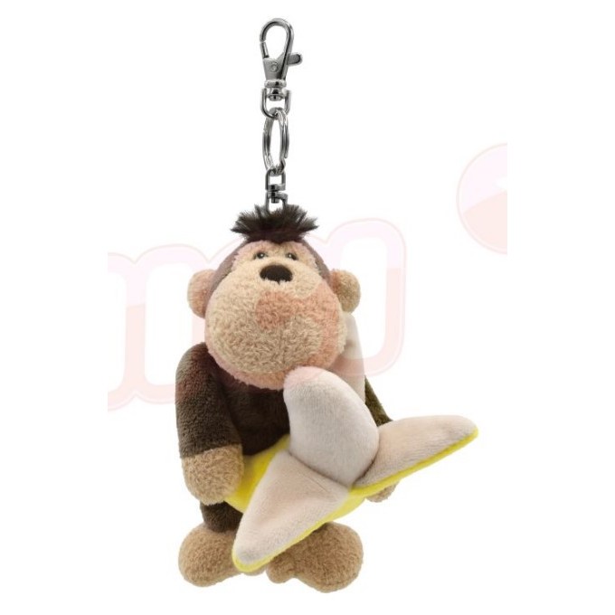 【NICI】香蕉猴子寶寶造型飲料套鑰匙圈/豪華限定版 聯名 動物好朋友 可愛娃娃 裝飾 掛件 玩偶 ↺LAF小舖↻