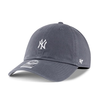 【47 brand】MLB NY 紐約 洋基 灰藍色 小標 軟板 老帽 棒球帽 穿搭 潮流【ANGEL NEW ERA】
