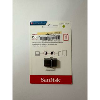 全新未拆封 SanDisk Ultra Dual OTG 雙傳輸 USB 3.0隨身碟16GB（公司貨）