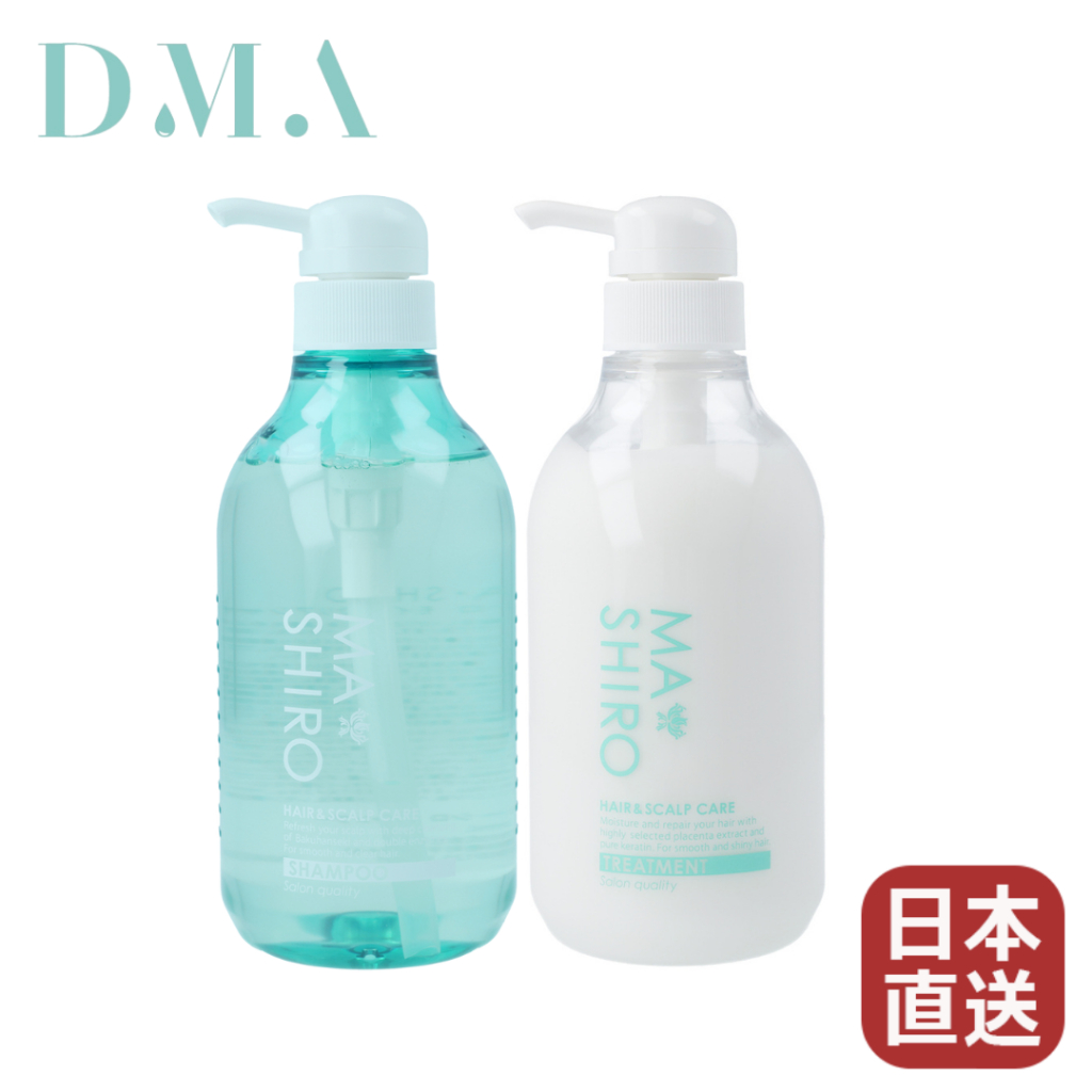 【日本直送】Ma shiro極上修補洗髮精+護髮素套組 500mL各一 麥飯石 胎盤素 酵素 護色