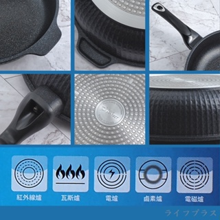 韓國石墨烯IH不沾深型平底鍋-30cm(無蓋)
