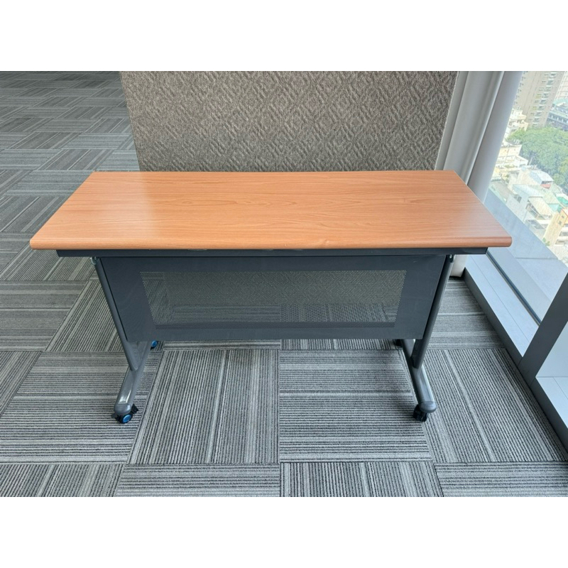 台中二手傢俱-IS空間美學 可折疊收納辦公桌 會議桌 書桌
