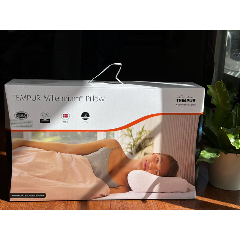 TEMPUR 丹普 義大利購入 丹麥製 千禧感溫枕 舒眠枕 人體工學枕 記憶枕