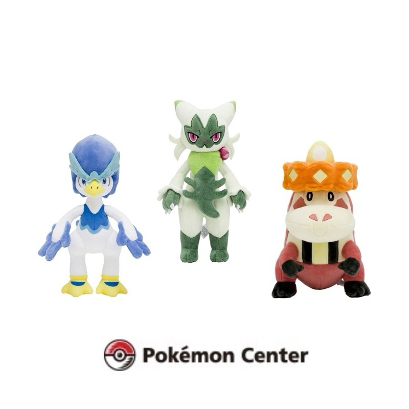 蝦皮免運🇯🇵【寶可夢中心】 蒂蕾喵 炙燙鱷 湧躍鴨 朱紫/帕底亞地區 御三家 寶可夢 娃娃 新葉喵 呆火鱷 潤水鴨 布偶