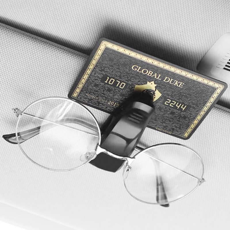 台灣出貨075~行車載眼鏡夾創意多功能眼鏡架車用眼鏡夾子/票據夾汽車眼睛夾