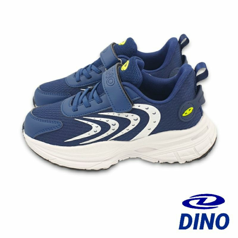 【MEI LAN】DINO (童) 透氣 緩震 慢跑鞋 運動鞋 寬楦 Q彈 足弓鞋墊 2560 藍 另有黑色