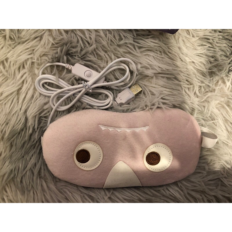 小怪獸USB熱敷眼罩 可愛造型眼罩 熱敷眼睛