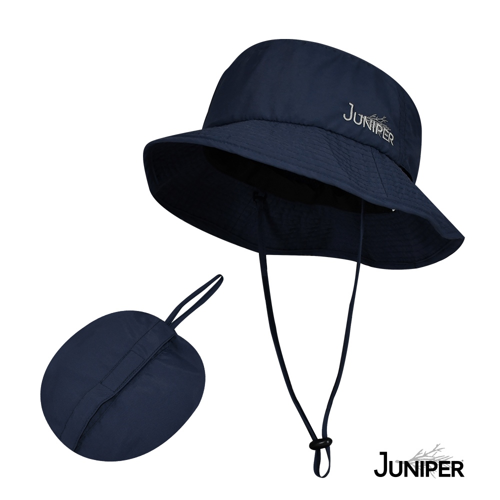 【收納漁夫帽】JUNIPER 抗UV防潑水防曬遮陽漁夫帽 TJS1001