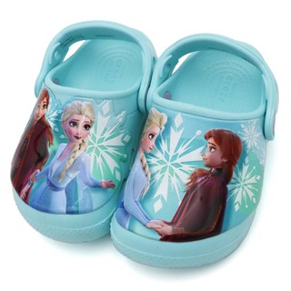 Crocs frozen ll 卡駱馳 洞洞鞋 防水 小中童 Disney冰雪奇緣 R7934 (207078-4O9)