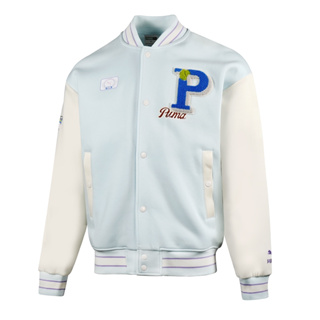 PUMA 長袖 外套 棒球外套 流行系列P.Team 標章 女生 亞規 流行 舒適 好穿 藍色 62579723