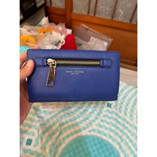 「 二手包 」 MARC JACOBS 真皮長夾（藍）225