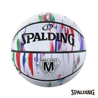 SPALDING 斯伯丁 橡膠籃球 大理石系列 彩虹 橡膠 7號 SPA84397