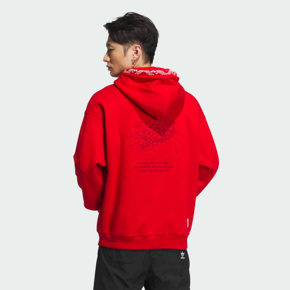 【RTG】ADIDAS OG NEW FT GFX HOOD CNY 帽T 紅色 龍年 刺繡 男款 IX4217