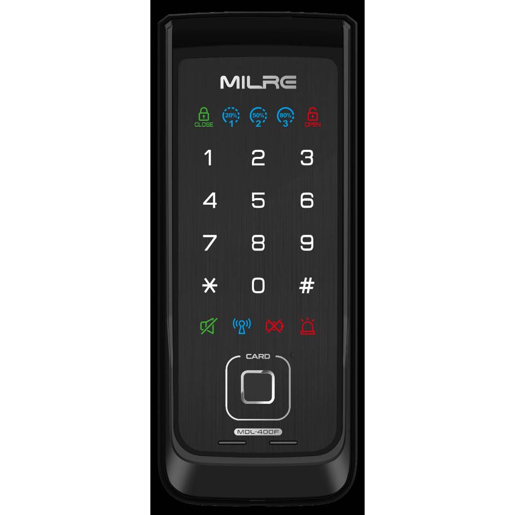 美樂400F 指紋 密碼 感應 三合一 中文語音 電子鎖 自行安裝