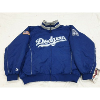 Majestic MLB Los Angeles Dodgers 大聯盟 道奇隊 球員版 Pro 實戰 電繡 棒球外套