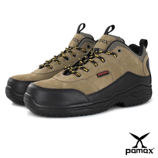PAMAX 帕瑪斯-皮革製高抓地力氣墊安全鞋/P00115H-中筒/銀纖維PU鞋墊