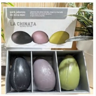 （預購）西班牙LA CHINATA迷你橄欖皂*初榨橄欖油*乳木果油*三色一組